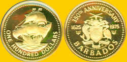 Barbados 1975 $100.jpg (150290 bytes)